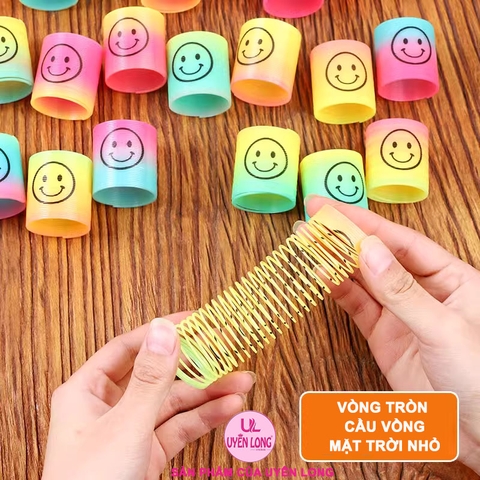 Đồ Chơi Vòng Tròn Lò Xo Ma Thuật 7 Màu Cầu Vồng Nhỏ, Siêu Đàn Hồi, Giúp Bé Thỏa Sức Sáng Tạo, Trải Nghiệm Hạnh Phúc