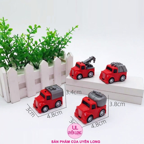 Xe Cứu Hỏa Fire Truck Công Trình Chạy Cót Đẩy Lùi Mini Siêu Đẹp, Giúp Bé Phát Triển Thị Giác, Tay Mắt, Tương Tác Bố Mẹ