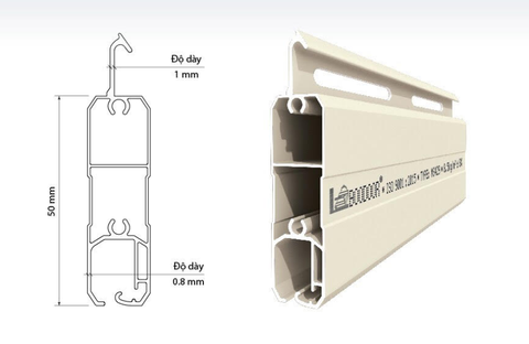 CỬA CUỐN SIÊU ÊM GIẢM CHẤN 1 CHIỀU