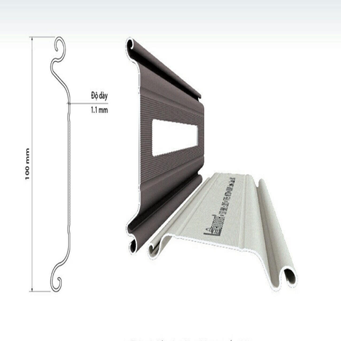 CỬA CUỐN KHE THOÁNG GIẢM CHẤN 1 CHIỀU