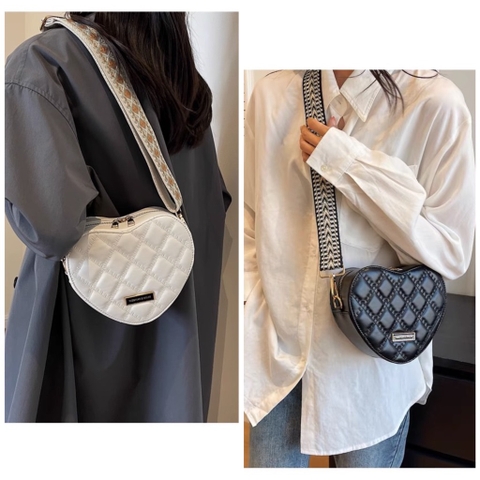 Túi Trái Tim Nữ Đeo Vai - Giỏ Xách Đeo Chéo Mona - tt230901