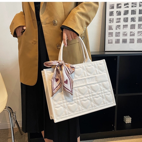 Túi Quai Xách Nữ - Giỏ Xách Kèm Khăn Lụa Mona - tt230147