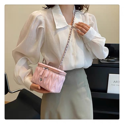 Túi Hộp Đeo Vai Nữ - Giỏ Xách Đeo Chéo Mona - tt230720