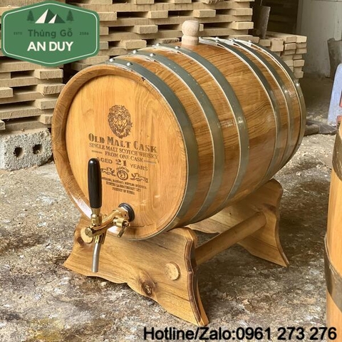 Thùng Rượu Gỗ Sồi 10l-300l