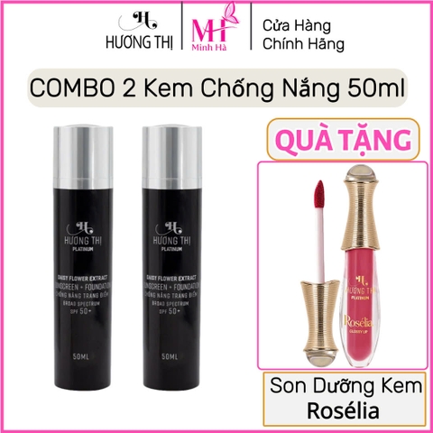 Combo 2 Chống Nắng Hương Thị 50ml - Tặng Son Dưỡng Kem