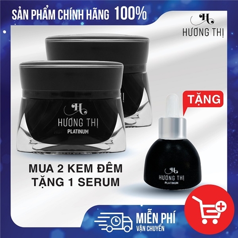 Combo 02 Kem Dưỡng Trắng Da Ban Đêm Hương Thị + 01 Serum Dưỡng Da