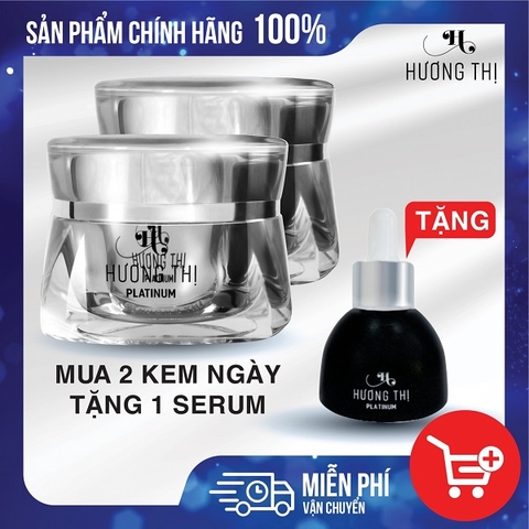 Combo 02 Kem Dưỡng Trắng Da Ban Ngày Hương Thị + 01 Serum Dưỡng Da