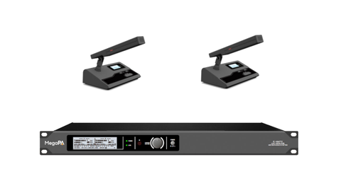 Micro không dây có điều khiển đa chức năng mạng DSP cổ ngắn (2 micro) M-DSP-T4