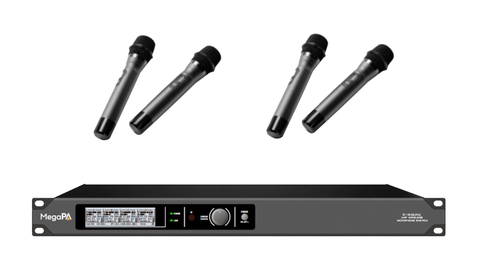 Micro không dây có điều khiển đa chức năng mạng DSP cầm tay (4 micro) M-DSP-W1