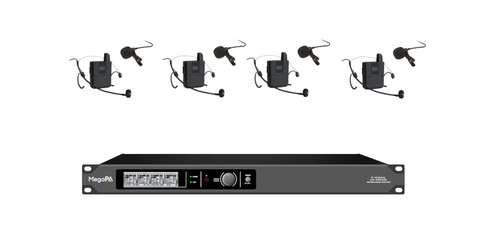 Micro không dây có điều khiển đa chức năng mạng DSP kẹp cổ áo (4 micro) M-DSP-W3
