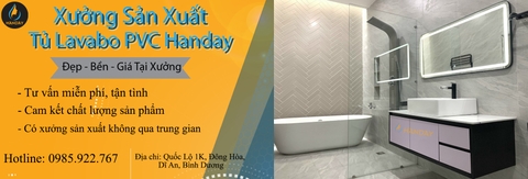 Xưởng sản xuất tủ lavabo PVC