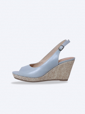 SALSA -  W03 Giày Xuồng hở mũi quai hậu đế bọc cói