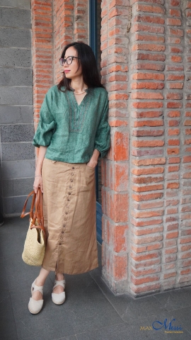 Chân váy Chữ A ANATOLE dài 87cm