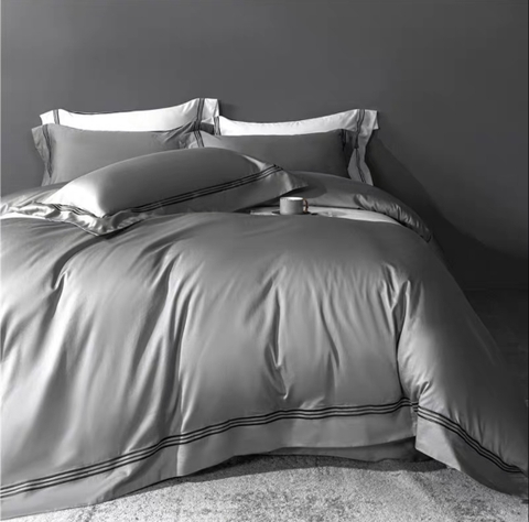 BỘ CHĂN GA ĐEN VIỀN