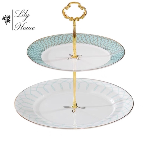 KHAY 2 TẦNG XANH NGỌC