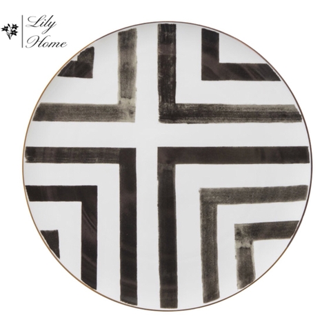 ĐĨA KẺ TRẮNG ĐEN 30 cm