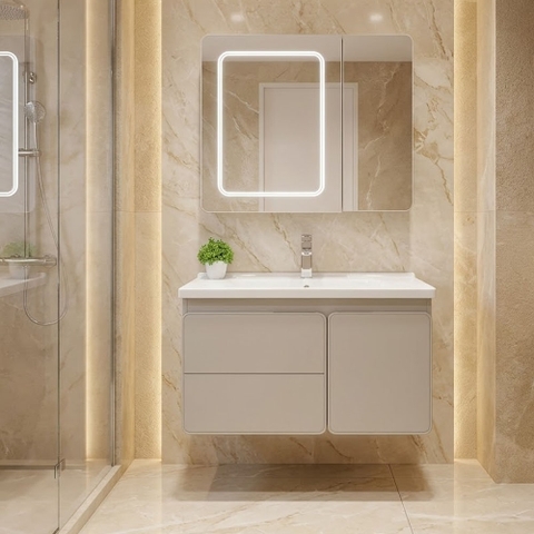 Bộ Tủ Chậu Lavabo PVC TC46-60
