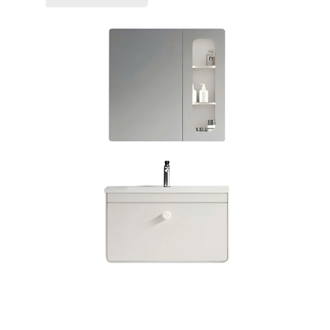 Bộ Tủ Chậu Lavabo PVC 8699-80 Cao Cấp