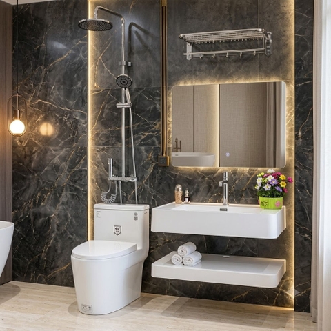 Combo Thiết Bị Vệ Sinh Nhà Tắm CB028 Cao Cấp – Trọn Bộ Sang Trọng