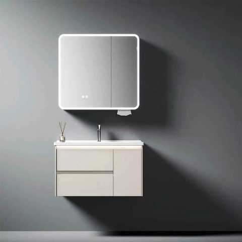 Bộ Tủ Chậu Lavabo PVC TC 017A-80 Cao Cấp