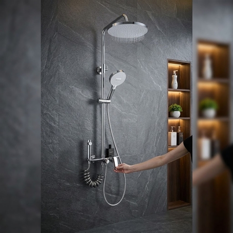 Bộ Sen Cây Tắm Đứng SKL23 Nóng Lạnh