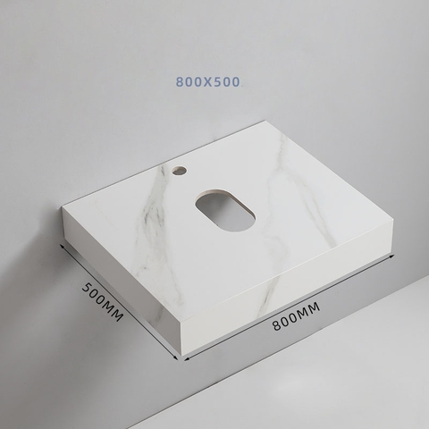 Bàn Đá Đặt Chậu Lavabo Dương Bàn màu trắng