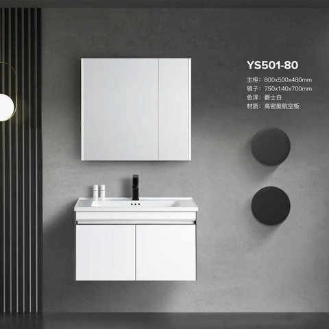 Bộ Tủ Chậu Lavabo 501 Nhựa PVC Cao Cấp – Chống Nước, Bền Đẹp