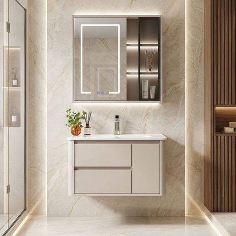 Bộ Tủ Chậu Lavabo 701 Cao Cấp | Pvc Chống Nước, Thiết Kế Sang Trọng