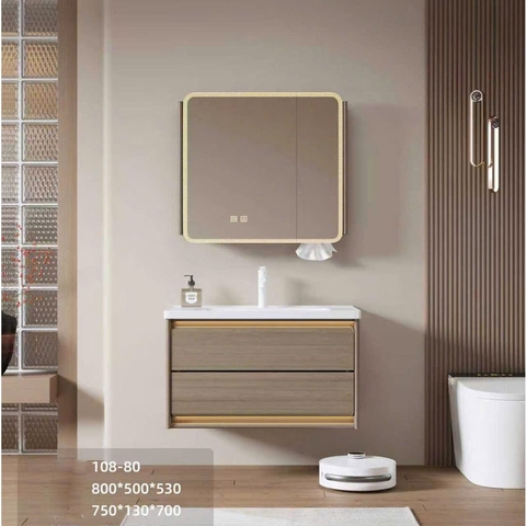 Bộ Tủ Chậu Lavabo Inox YS108 – Chống Gỉ, Bền Đẹp Cho Phòng Tắm