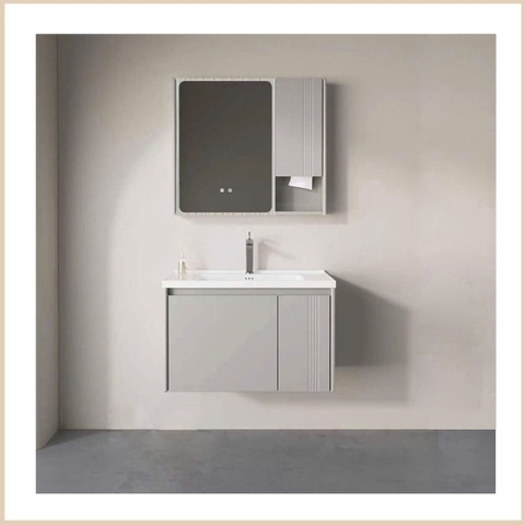 Bộ Tủ Chậu Lavabo Inox YS115 – Inox 304 Chống Nước, Bền Đẹp