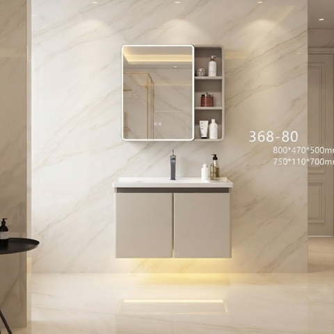 Bộ Tủ Chậu Phòng Tắm PVC YS368B – Nhựa PVC Chống Nước