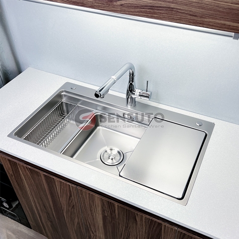 Chậu Rửa Bát 1 Hố Sensuto S8650TS Decor