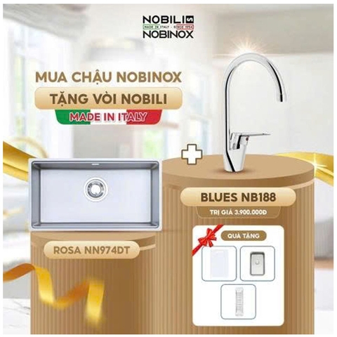 Chậu Rửa Bát Nobinox ROSA NN974DT