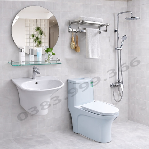 Trọn Bộ Combo Phòng Tắm SKL30 Đầy Đủ 9 Món Cao Cấp