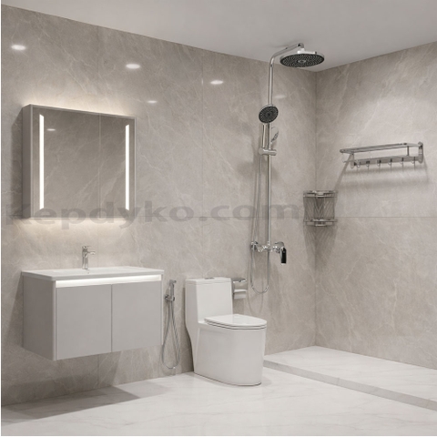 Trọn Bộ Combo Thiết Bị Vệ Sinh VH206 Đầy Đủ 8 Món Cao Cấp