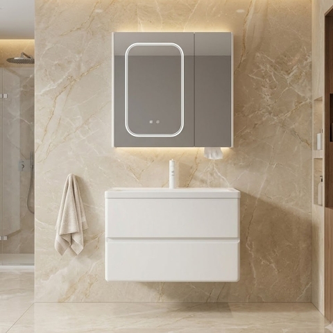 Bộ Tủ Chậu Lavabo 801 PVC Chống Nước Cao Cấp – Bền Đẹp, Dễ Vệ Sinh