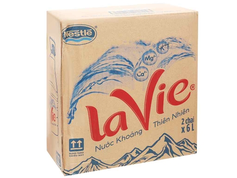 Nước khoáng NESTLE LAVIE chai 6 lít thùng 4