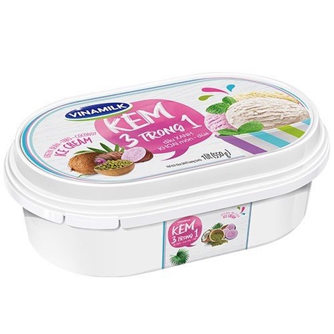 Kem ăn VINAMILK đậu xanh khoai môn dừa hộp 1.0 kg