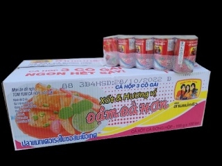 Đồ hộp cá mòi 3 CÔ GÁI hộp 155g thùng 100