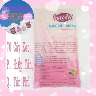 Trân châu 3Q trắng Đài Loan Eurodeli 2kg / Trân châu trắng ngọc trai Jelly Đài Loan