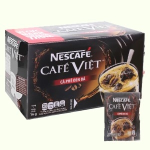 Cà phê NESCAFE cafe việt đen đá hộp 240g