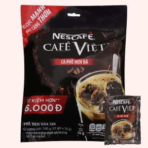 Cà phê NESCAFE cafe việt đen đá bịch 560g