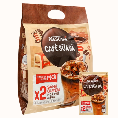 Cà phê NESCAFE cafe sữa đá bịch 600g