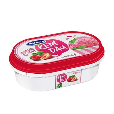 Kem ăn VINAMILK dâu hộp 450g