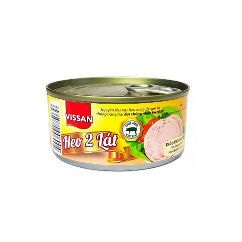 Đồ hộp thịt heo 2 lát VISSAN hộp 150g