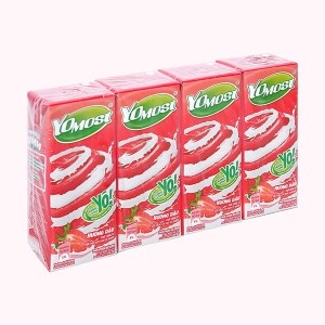 Sữa chua uống YOMOST dâu hộp 180ml thùng 48