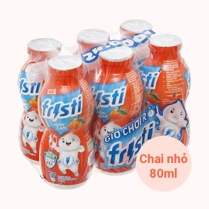 Sữa chua uống FRISTI cam hộp 80ml lốc 6