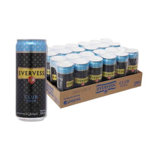 Soda EVERVESS lon 330ml thùng 24