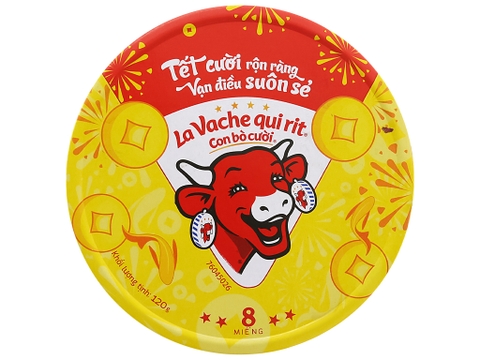 Phô Mai Con Bò Cười Tròn Hộp 120g x8