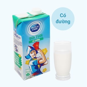 Sữa tiệt trùng DUTCH LADY có đường hộp 1.0 lít